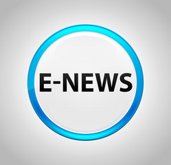 E-news Round Blue Push Button
