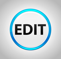 Edit Round Blue Push Button