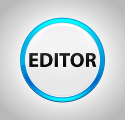 Editor Round Blue Push Button