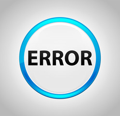 Error Round Blue Push Button