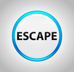 Escape Round Blue Push Button