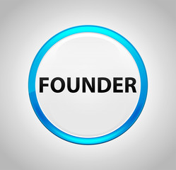 Founder Round Blue Push Button
