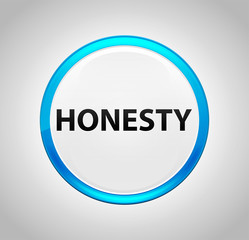 Honesty Round Blue Push Button