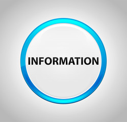 Information Round Blue Push Button