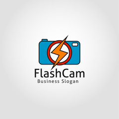 Fototapeta premium Flash Camera - Speed Shot Photography logo