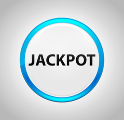 Jackpot Round Blue Push Button