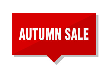 autumn sale red tag