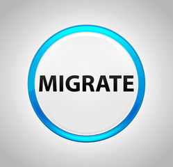Migrate Round Blue Push Button