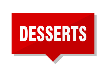 desserts red tag