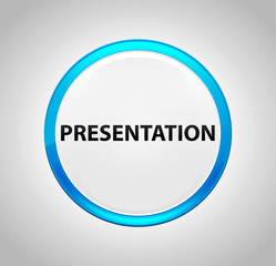 Presentation Round Blue Push Button