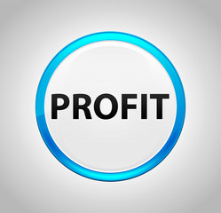 Profit Round Blue Push Button
