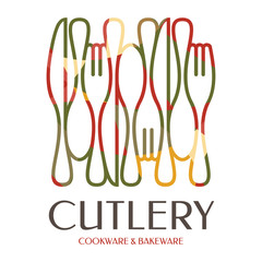 Cutlery Cookware Bakeware Food Restaurant Logo