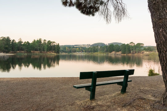 Lake Sambell In Beechworth In North East Victoria, Australia