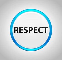 Respect Round Blue Push Button