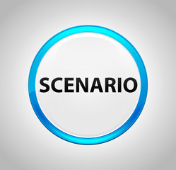 Scenario Round Blue Push Button