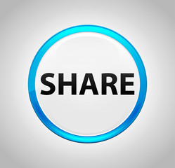Share Round Blue Push Button