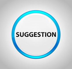 Suggestion Round Blue Push Button