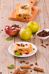 Apple strudel.