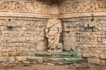 Detail of Znamenskaya church in Dubrovicy. Podolsk. Moscow region, Russia