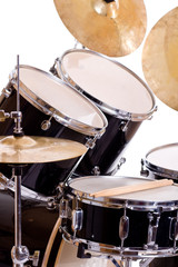 drum set on white one