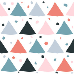 Abstract handmade seamless pattern. Childish craft wallpaper for birthday card, baby nappy, school party advertising, shop sale poster, holiday wrapping paper, textile, bag print, t shirt etc.