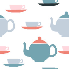 Abstract handmade seamless pattern. Childish craft wallpaper for birthday card, baby nappy, school party advertising, shop sale poster, holiday wrapping paper, textile, bag print, t shirt etc.