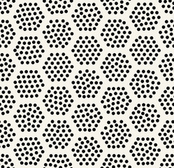 geometrisches Sechseck nahtloses Musterpunktdesign