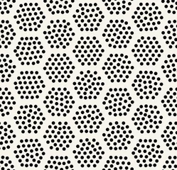 Papier peint Hexagone conception de points de modèle sans couture hexagone géométrique