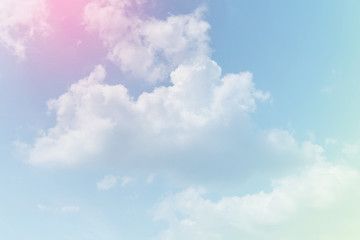 sun and cloud background with a pastel colored

