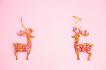 Christmas tree ornament with reindeer shape