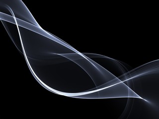      Abstract colored smoke isolated on a black background 