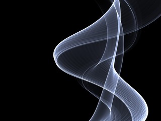      Abstract colored smoke isolated on a black background 