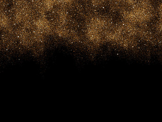 Abstract black background with particles. Digital colorful illustration.