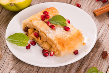 Apple strudel.