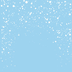 Blue Christmas Background with Snowflakes