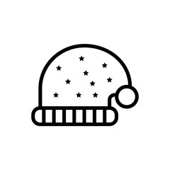 Winter hat vector icon