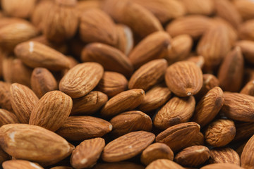 roasted almonds background