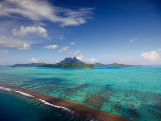 Bora Bora aus der Luft