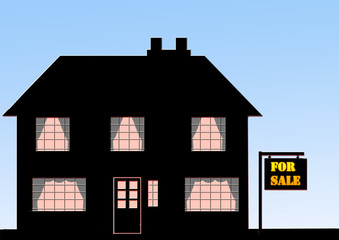 House Illustration - For Sale
