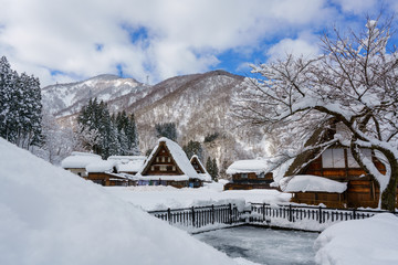 冬の五箇山　菅沼集落