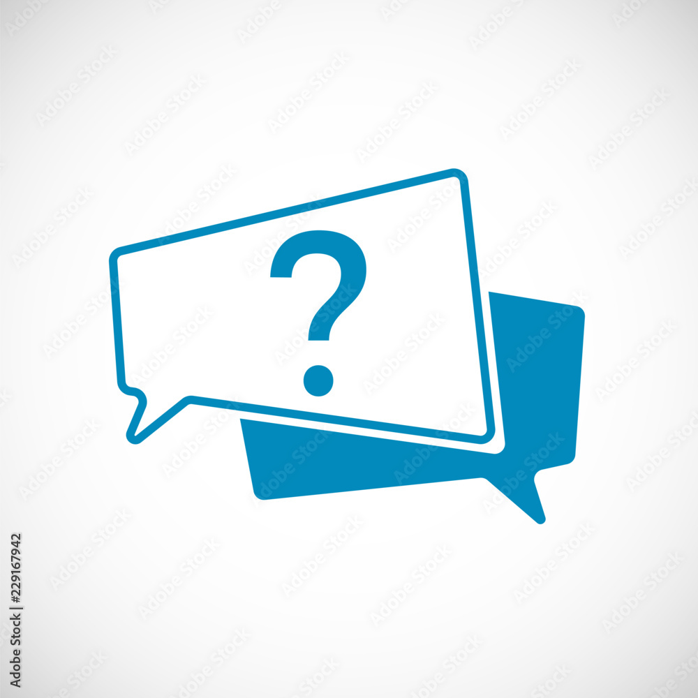 Poster question mark doodle. question mark as speech bubble web icon. element of web icon for mobile concep