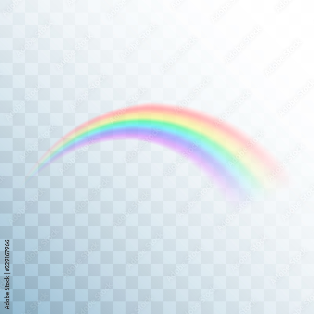 Wall mural rainbow icon. abstract rainbow image. colorful light and bright design element for decorative. vecto