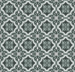 Green Olive spanish tiles pattern