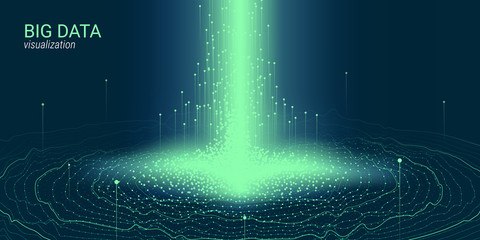 Abstract 3D Big Data Visualization.