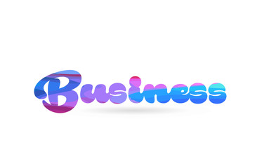 business pink blue color word text logo icon