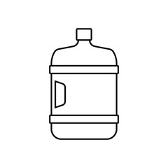 Water bottle icon vector