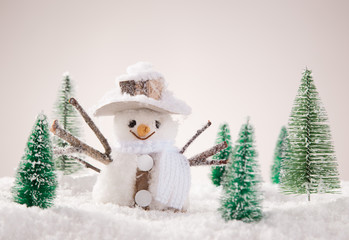 Christmas decoration with blurred background