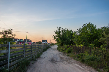 road in countryside