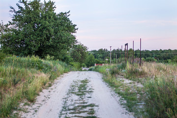 road in the countryside