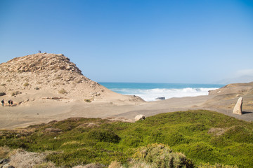 Fototapeta na wymiar View of Mirador la Pared in Fuerteventura.